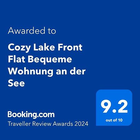 Cozy Lake Front Flat Bequeme Wohnung An Der See 波格拉德茨 外观 照片